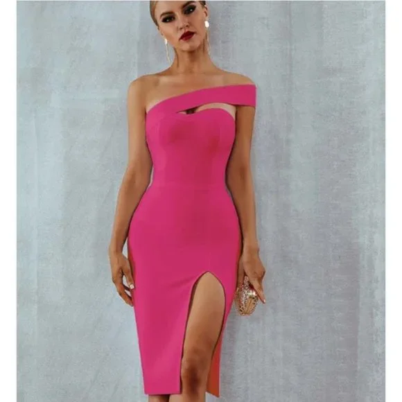 strapless open back dress Red And Pink Floral Rosa Mini Dress